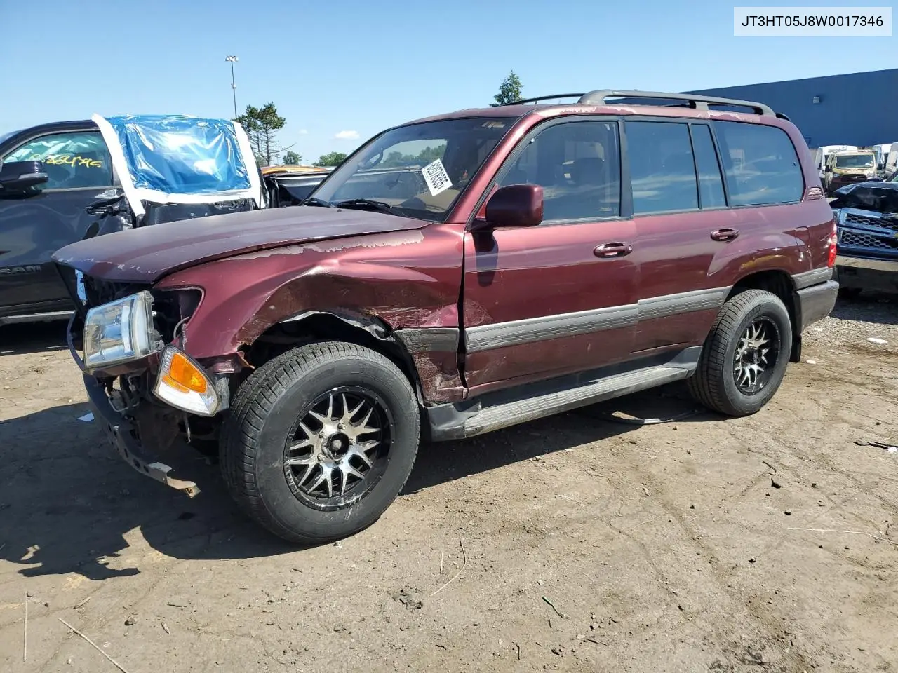 1998 Toyota Land Cruiser VIN: JT3HT05J8W0017346 Lot: 62078355
