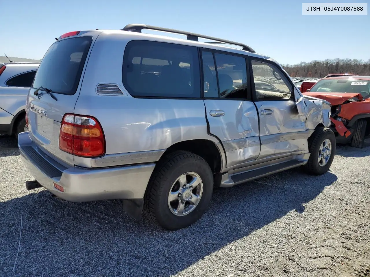 2000 Toyota Land Cruiser VIN: JT3HT05J4Y0087588 Lot: 49678045