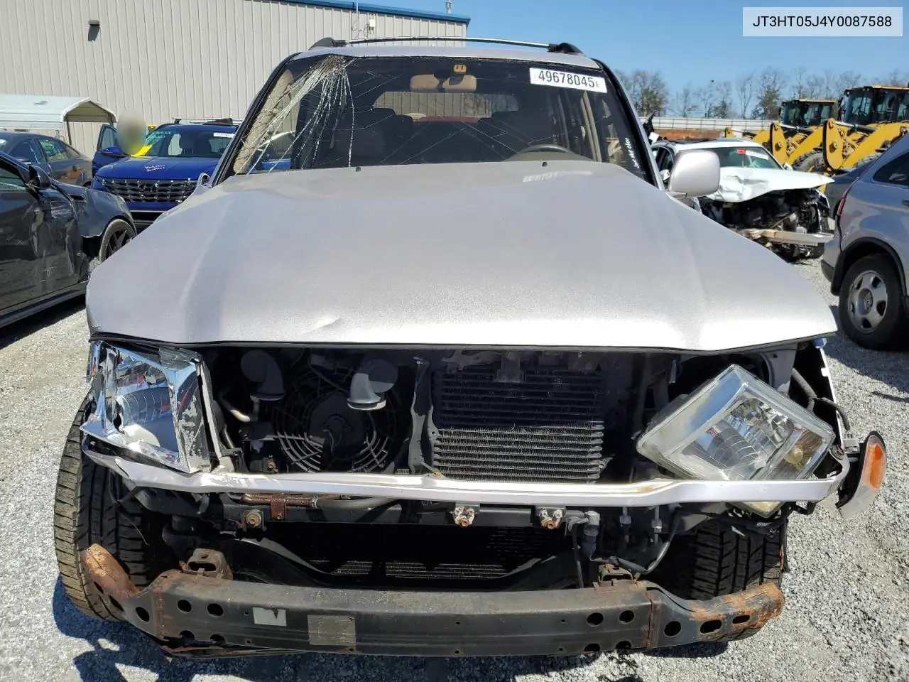 2000 Toyota Land Cruiser VIN: JT3HT05J4Y0087588 Lot: 49678045