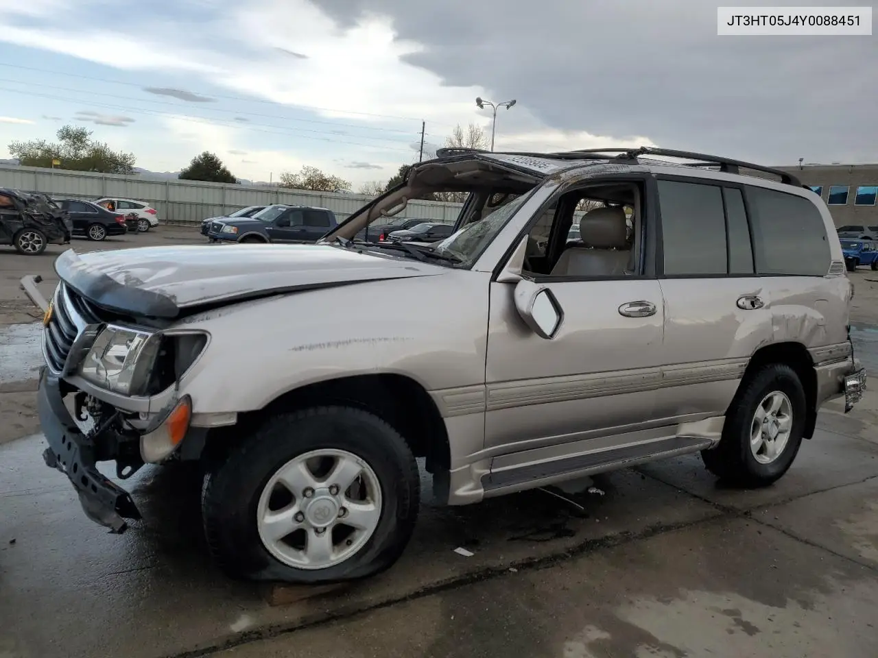 2000 Toyota Land Cruiser VIN: JT3HT05J4Y0088451 Lot: 52208905