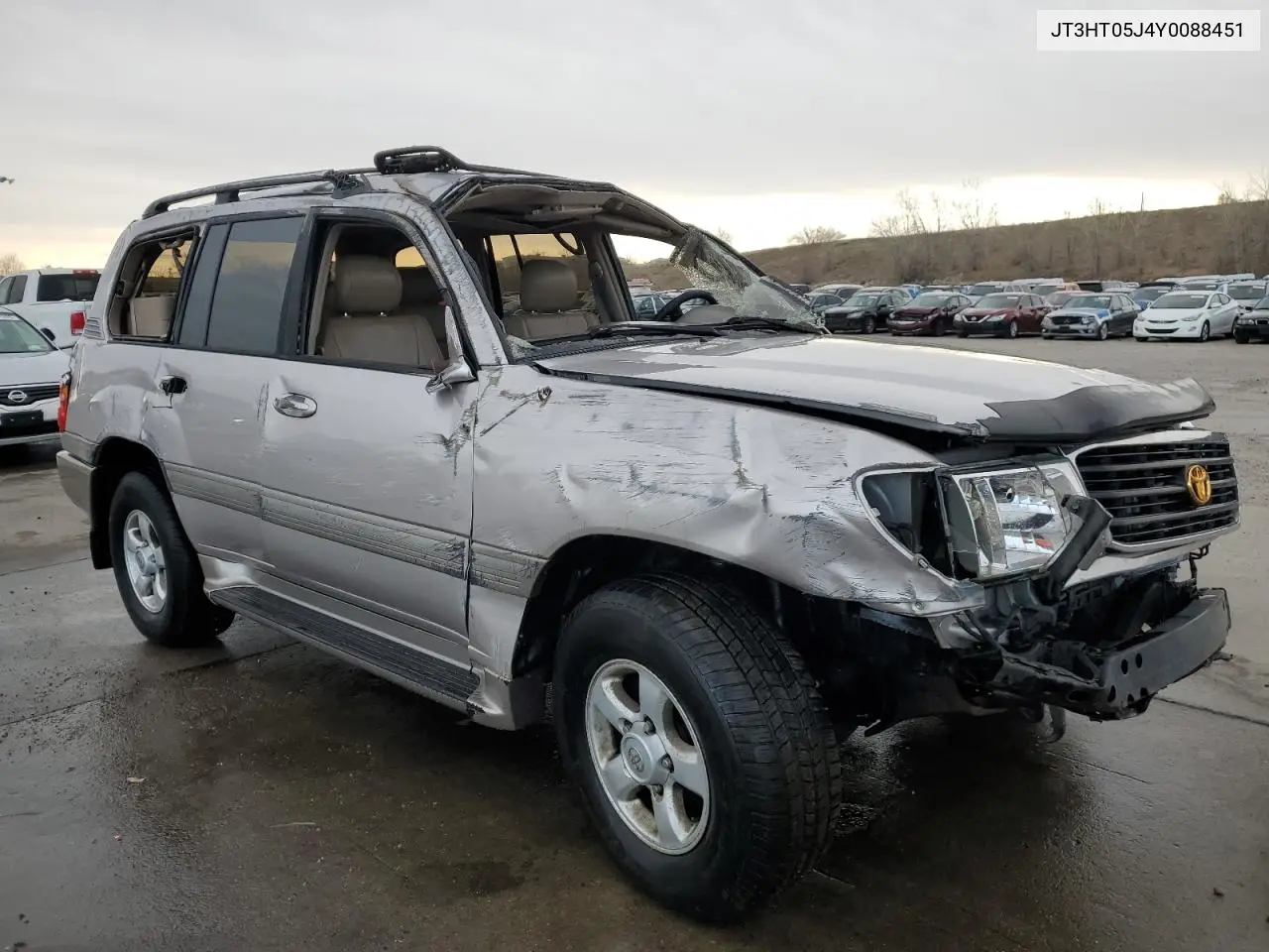 2000 Toyota Land Cruiser VIN: JT3HT05J4Y0088451 Lot: 52208905