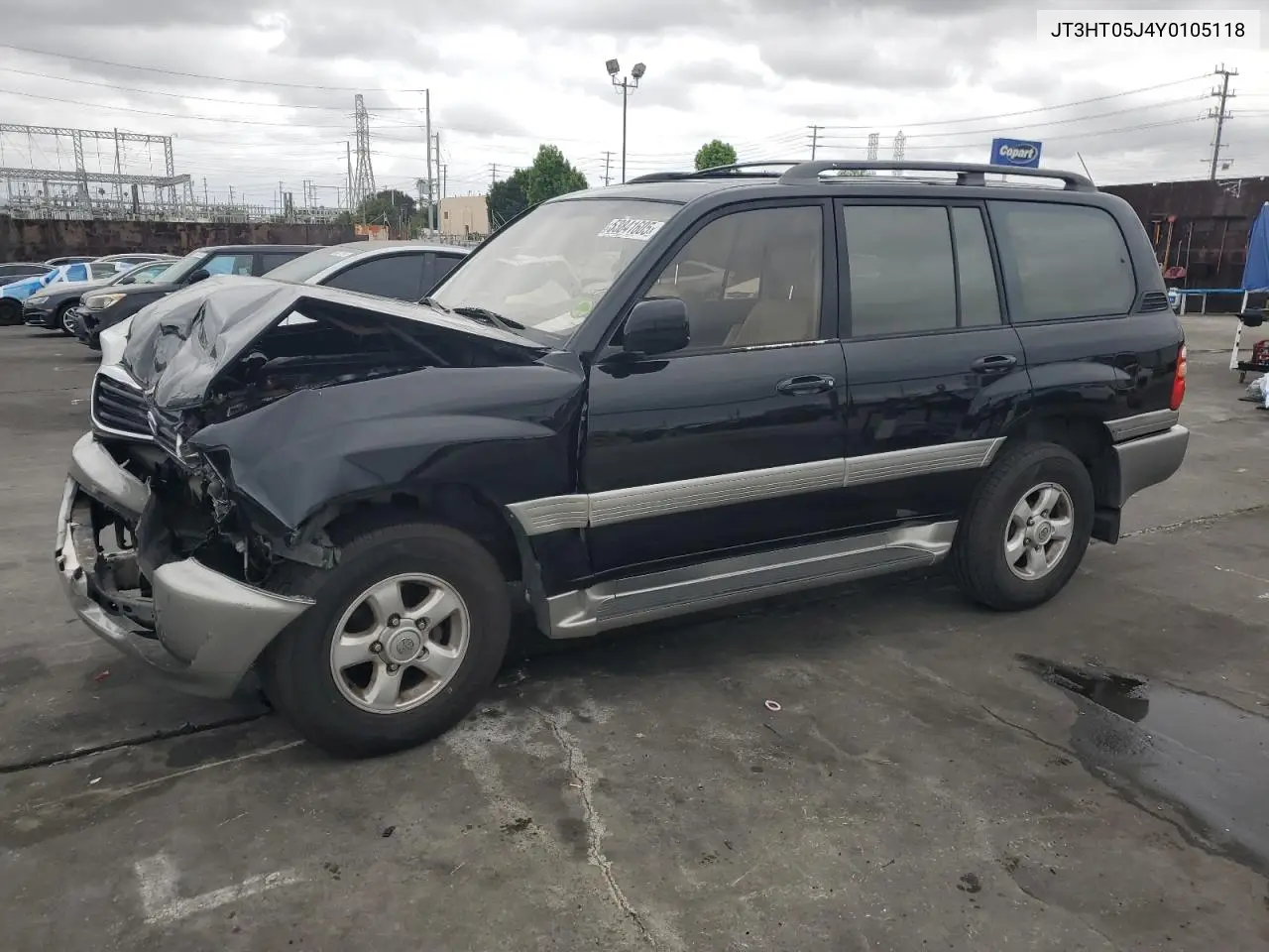 2000 Toyota Land Cruiser VIN: JT3HT05J4Y0105118 Lot: 53841605