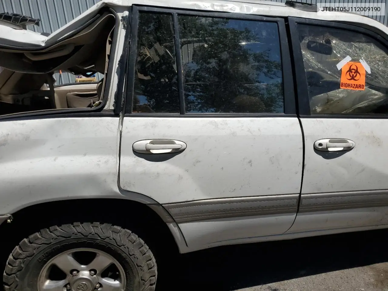 2001 Toyota Land Cruiser VIN: JTEHT05J112009190 Lot: 63329965