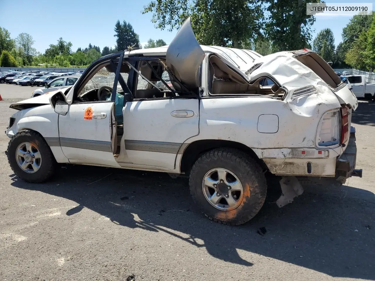 2001 Toyota Land Cruiser VIN: JTEHT05J112009190 Lot: 63329965