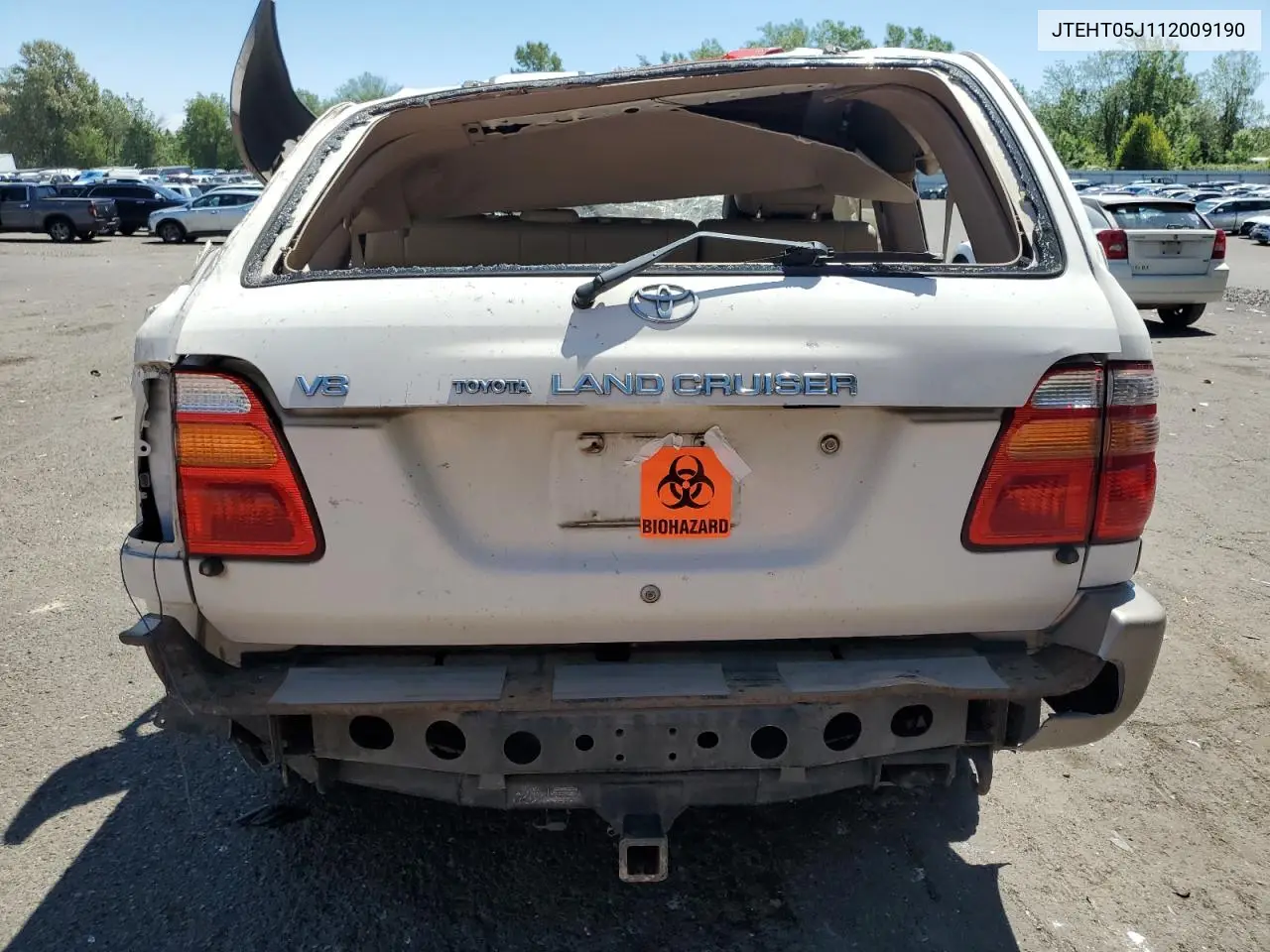 2001 Toyota Land Cruiser VIN: JTEHT05J112009190 Lot: 63329965