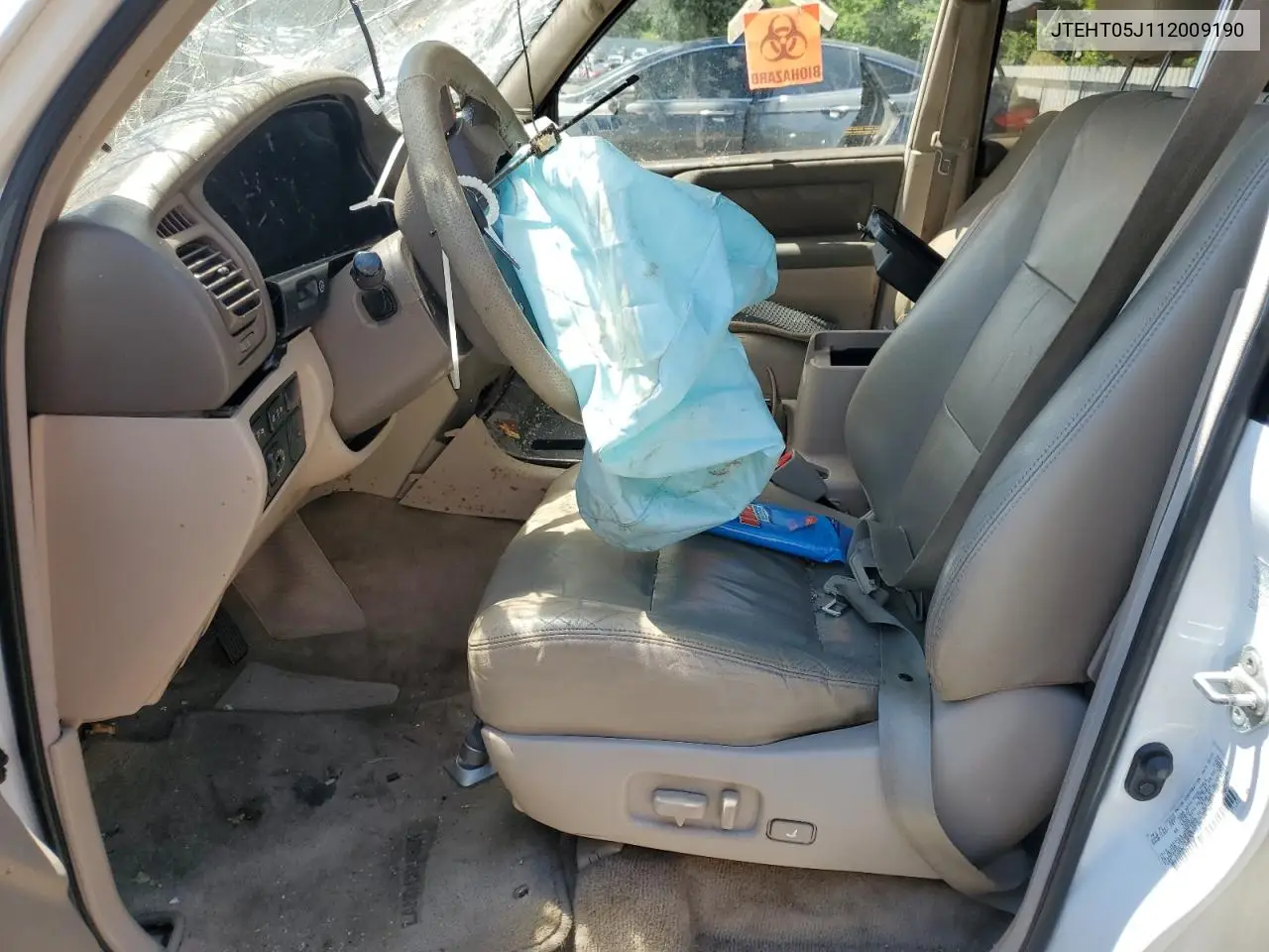 2001 Toyota Land Cruiser VIN: JTEHT05J112009190 Lot: 63329965