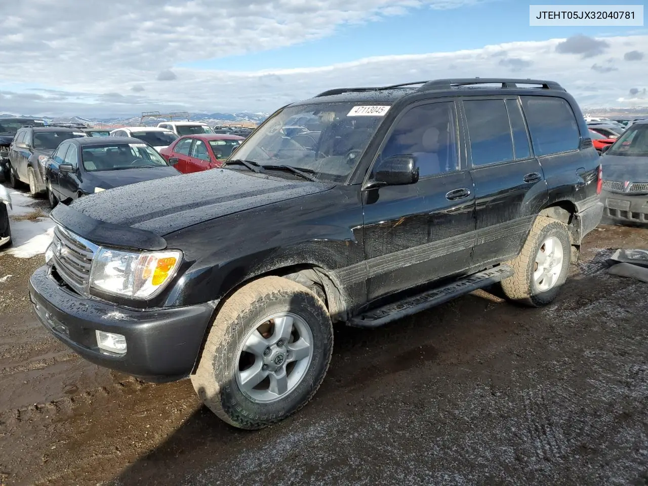 2003 Toyota Land Cruiser VIN: JTEHT05JX32040781 Lot: 47113045