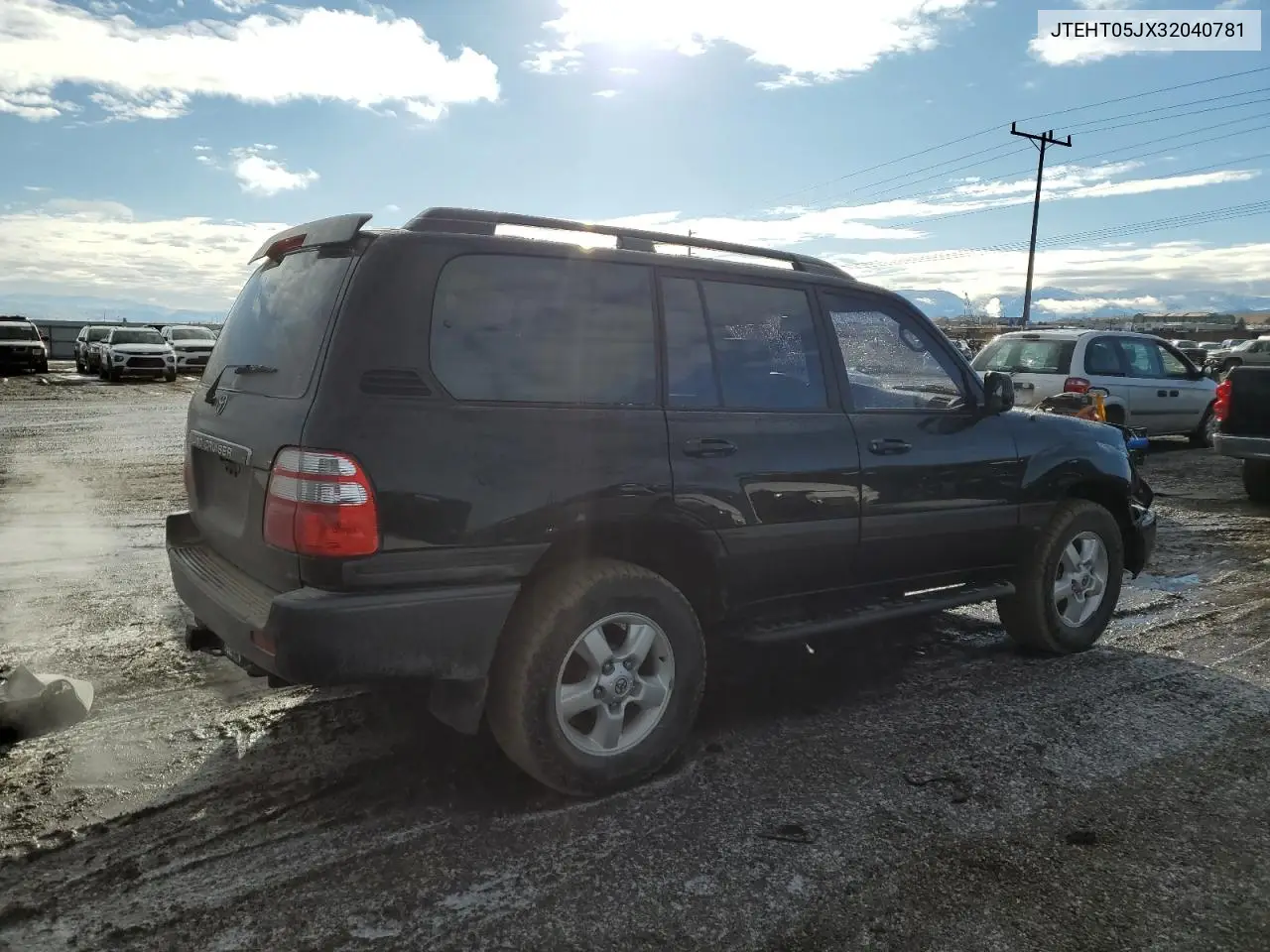 2003 Toyota Land Cruiser VIN: JTEHT05JX32040781 Lot: 47113045