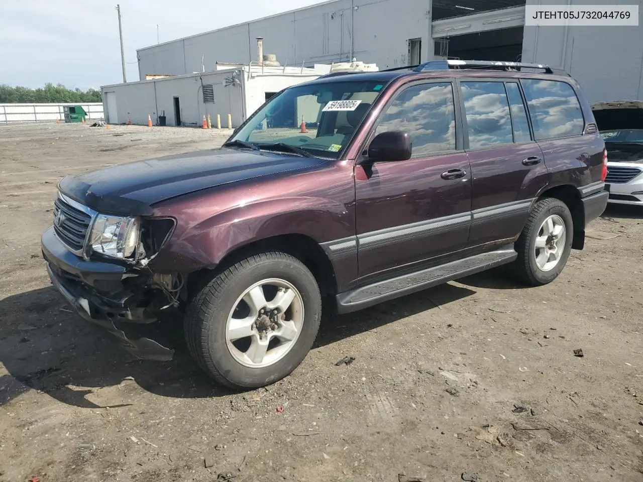 2003 Toyota Land Cruiser VIN: JTEHT05J732044769 Lot: 59198805