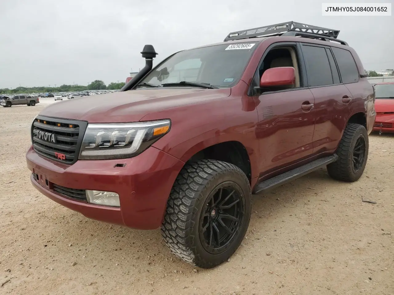 2008 Toyota Land Cruiser VIN: JTMHY05J084001652 Lot: 55292685