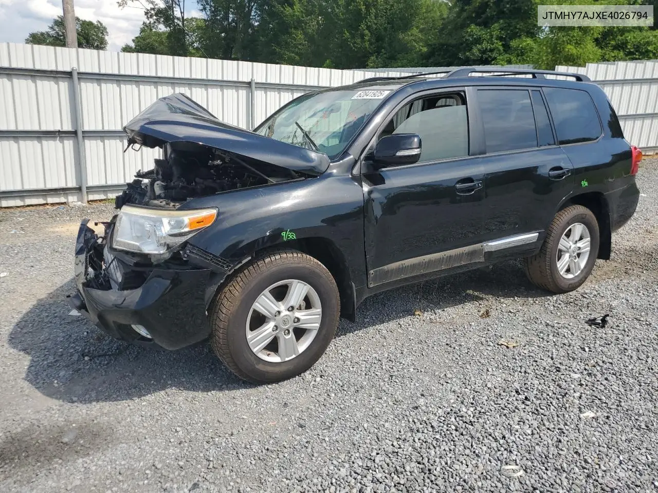 2014 Toyota Land Cruiser VIN: JTMHY7AJXE4026794 Lot: 62841925