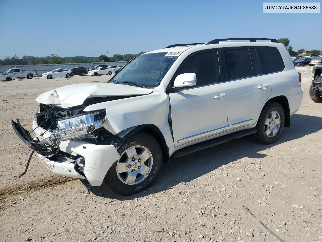 2016 Toyota Land Cruiser VIN: JTMCY7AJ6G4036588 Lot: 63081035