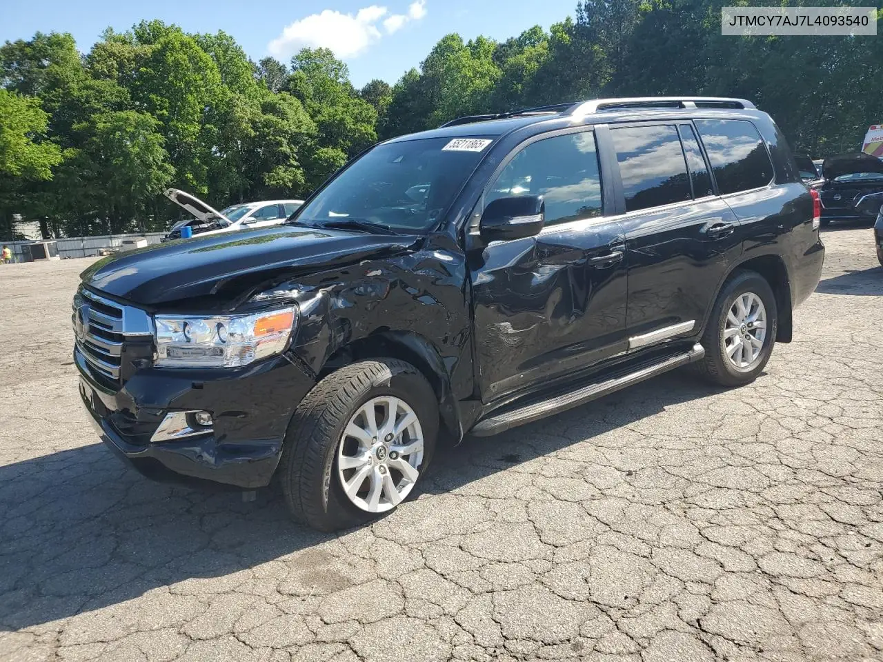 2020 Toyota Land Cruiser Vx-R VIN: JTMCY7AJ7L4093540 Lot: 55211865