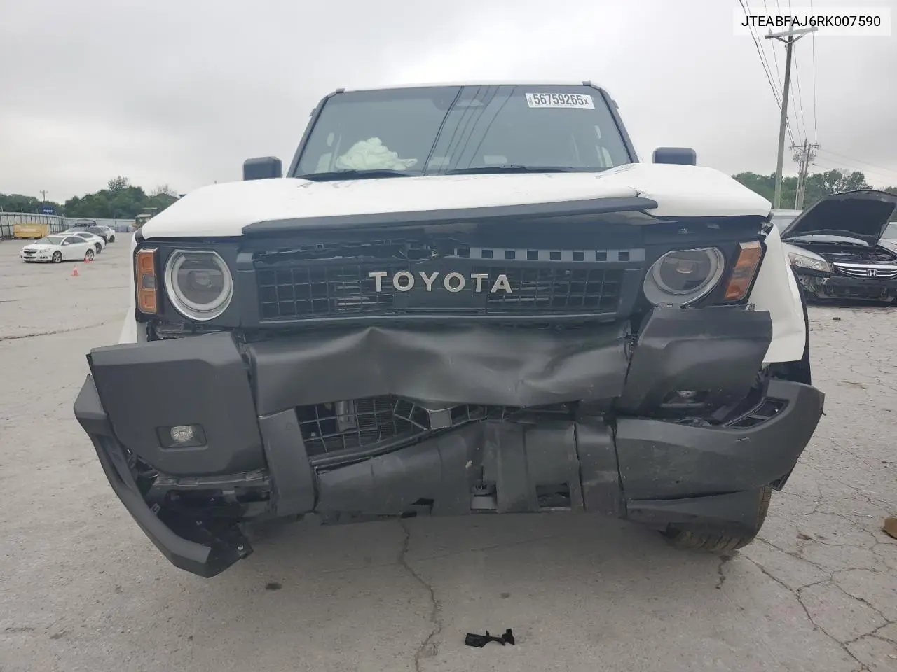 2024 Toyota Land Cruiser Base VIN: JTEABFAJ6RK007590 Lot: 56759265