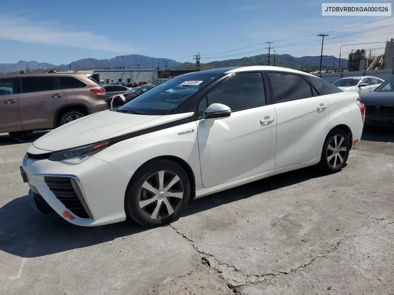 2016 Toyota Mirai VIN: JTDBVRBDXGA000526 Lot: 47405395