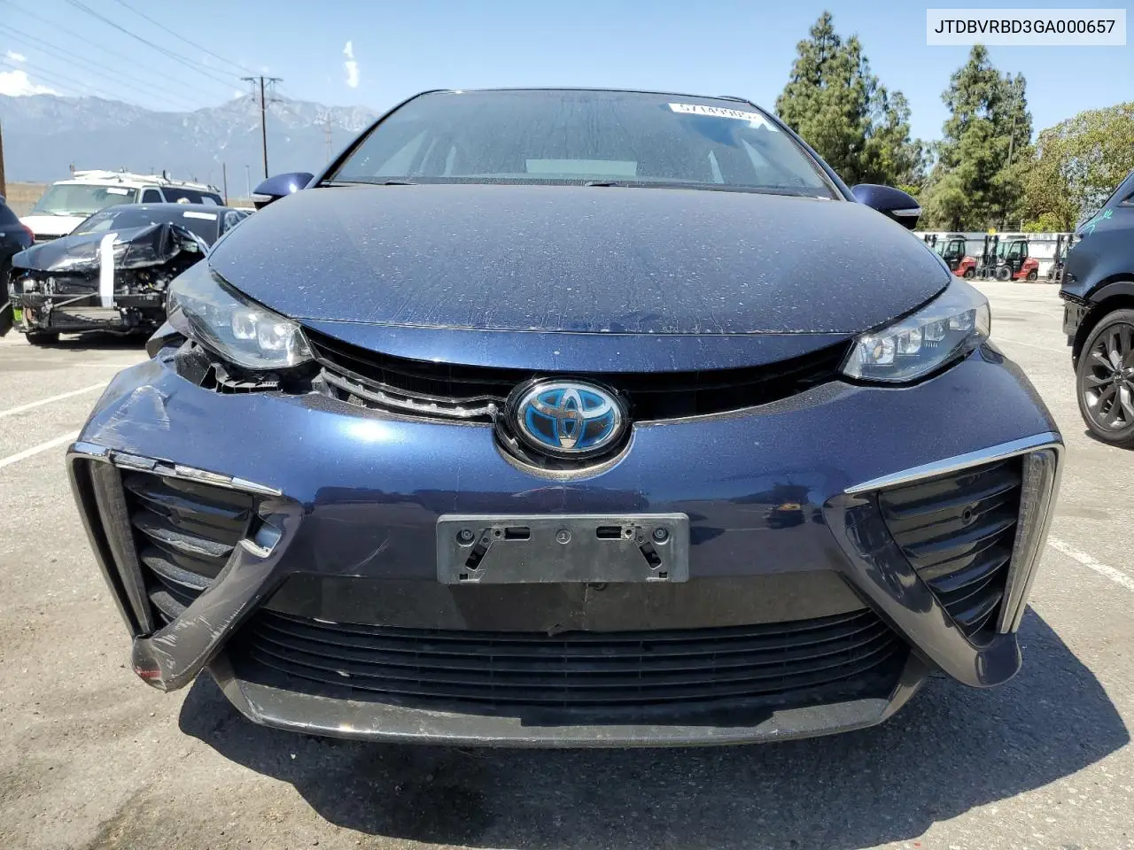 jtdbvrbd3ga000657 JTDBVRBD3GA000657 2016 Toyota Mirai