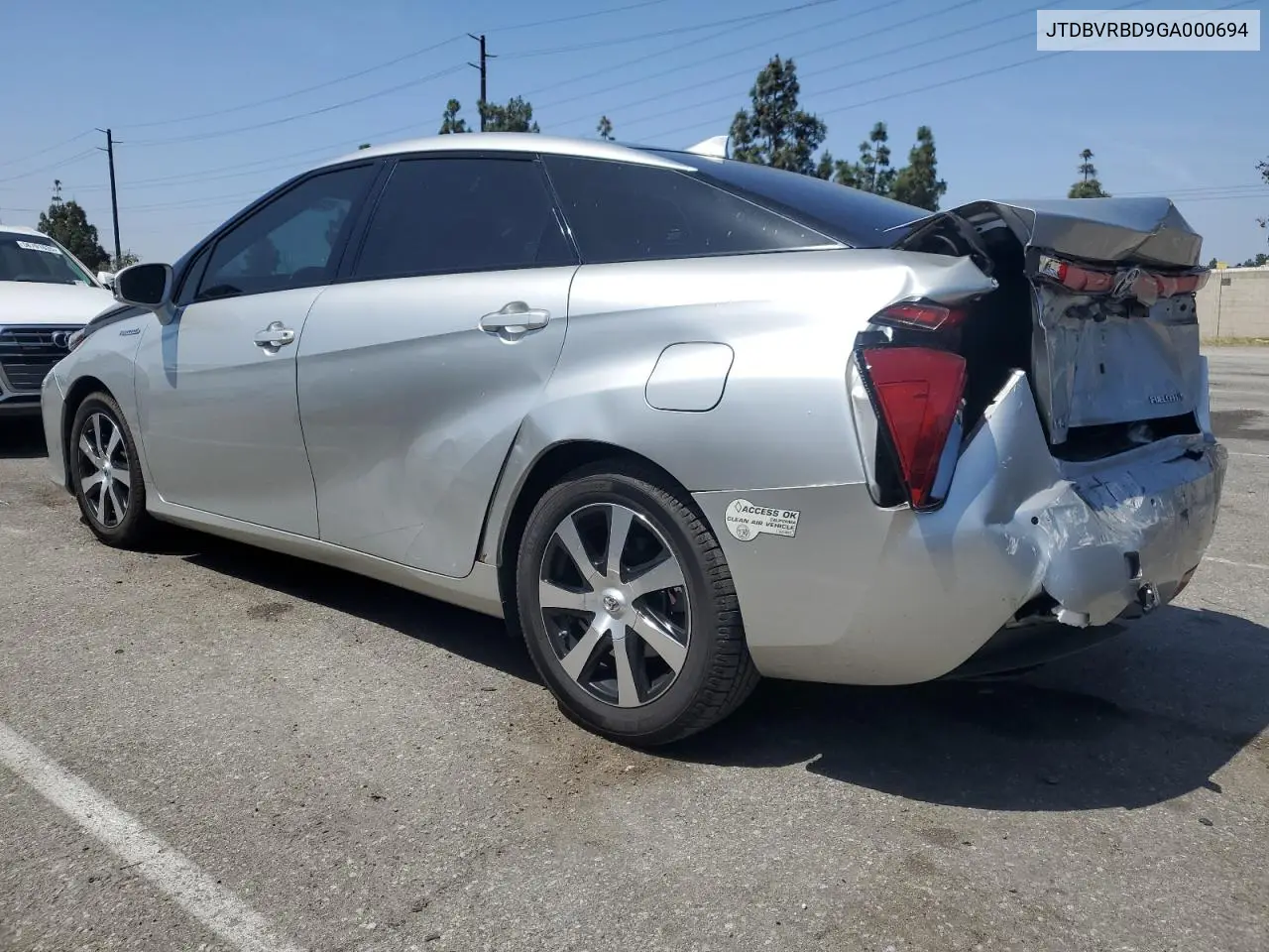 2016 Toyota Mirai VIN: JTDBVRBD9GA000694 Lot: 57515245