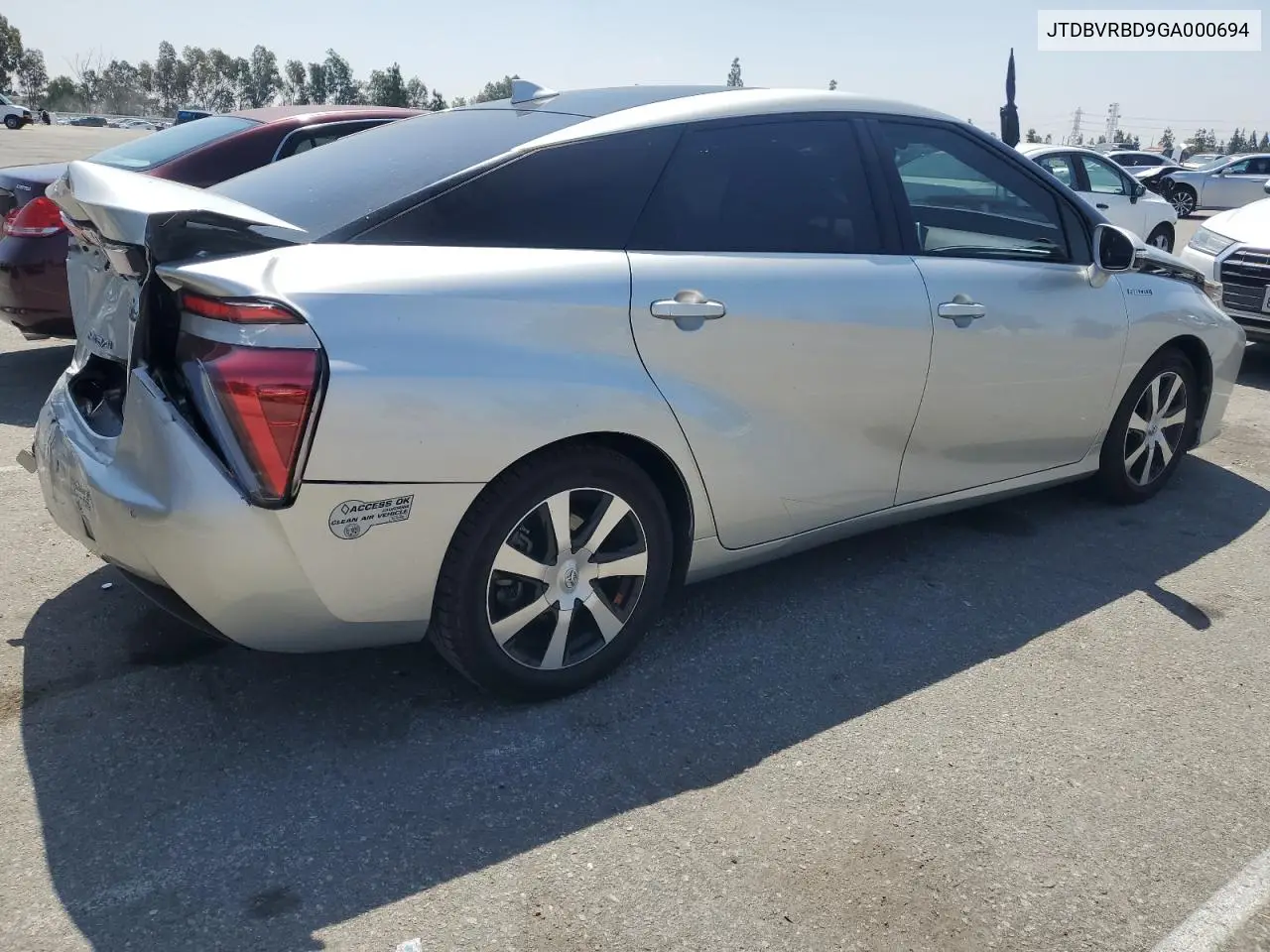 2016 Toyota Mirai VIN: JTDBVRBD9GA000694 Lot: 57515245