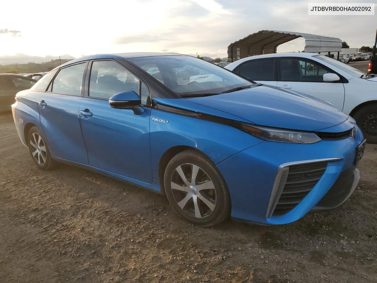 2017 Toyota Mirai VIN: JTDBVRBD0HA002092 Lot: 41517974