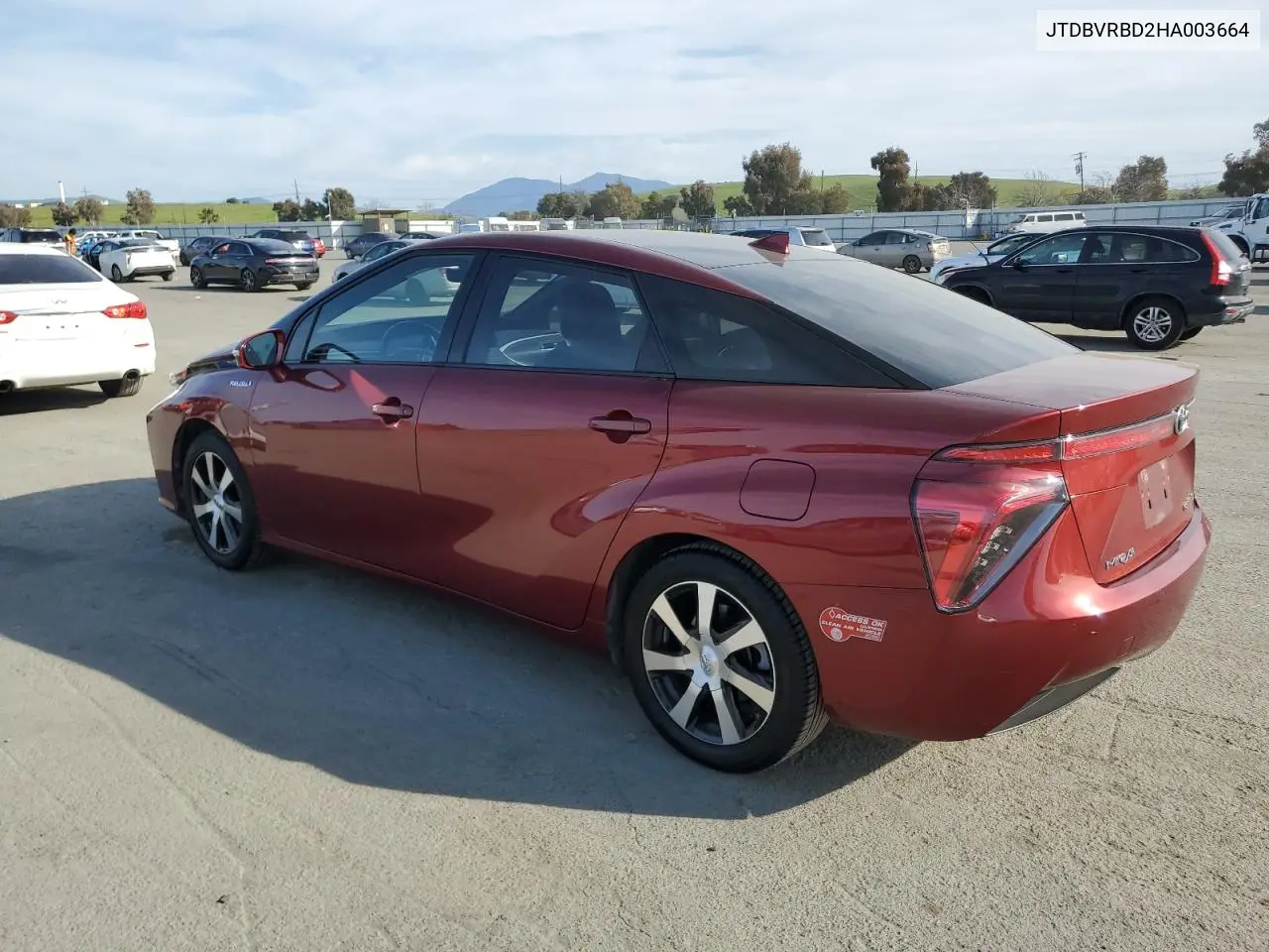 2017 Toyota Mirai VIN: JTDBVRBD2HA003664 Lot: 48636305