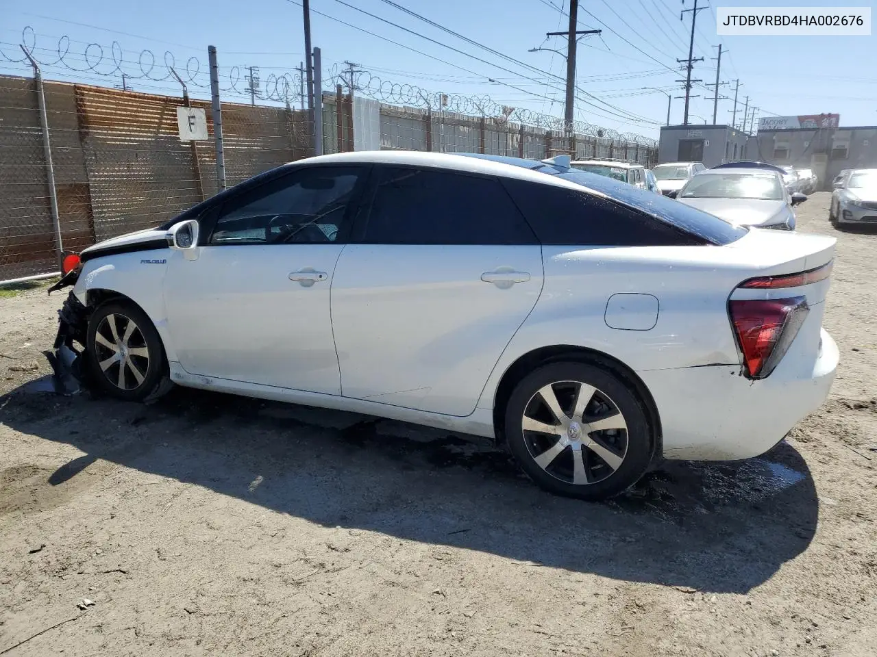 2017 Toyota Mirai VIN: JTDBVRBD4HA002676 Lot: 49674925