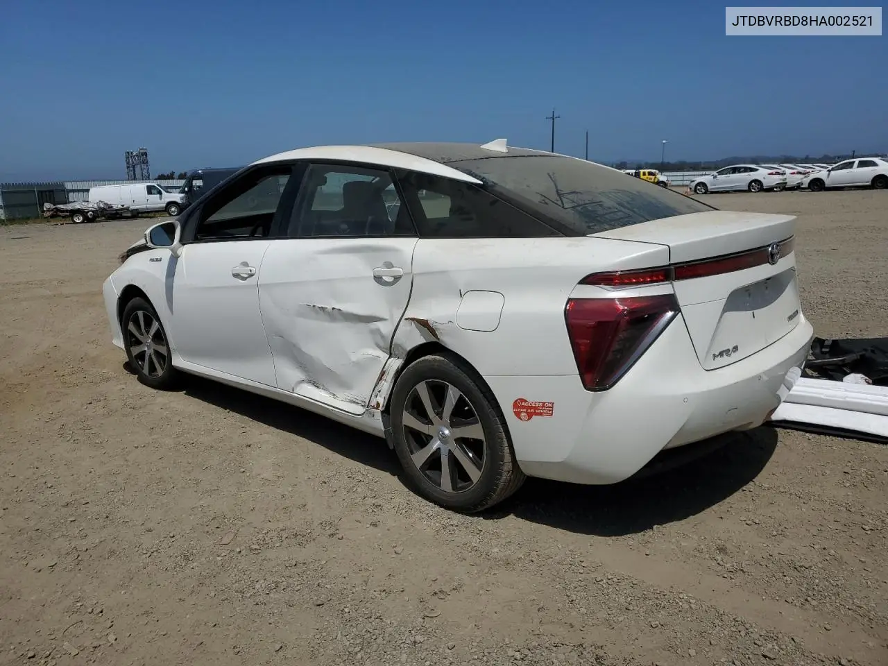 2017 Toyota Mirai VIN: JTDBVRBD8HA002521 Lot: 51705345