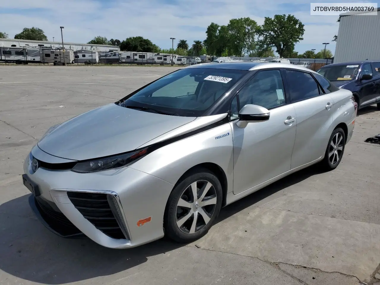 2017 Toyota Mirai VIN: JTDBVRBD5HA003769 Lot: 52921395