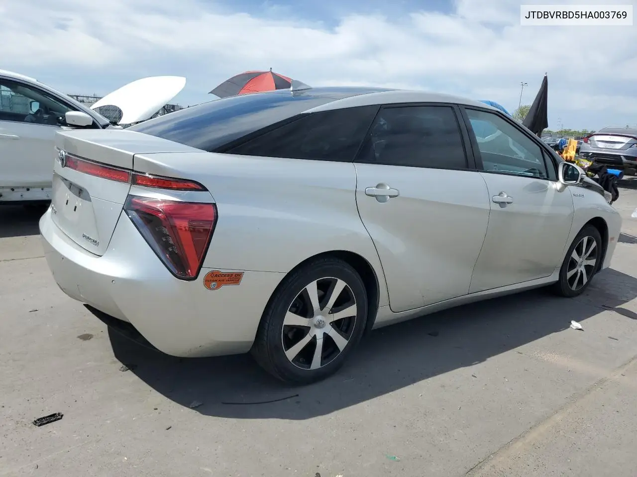 2017 Toyota Mirai VIN: JTDBVRBD5HA003769 Lot: 52921395