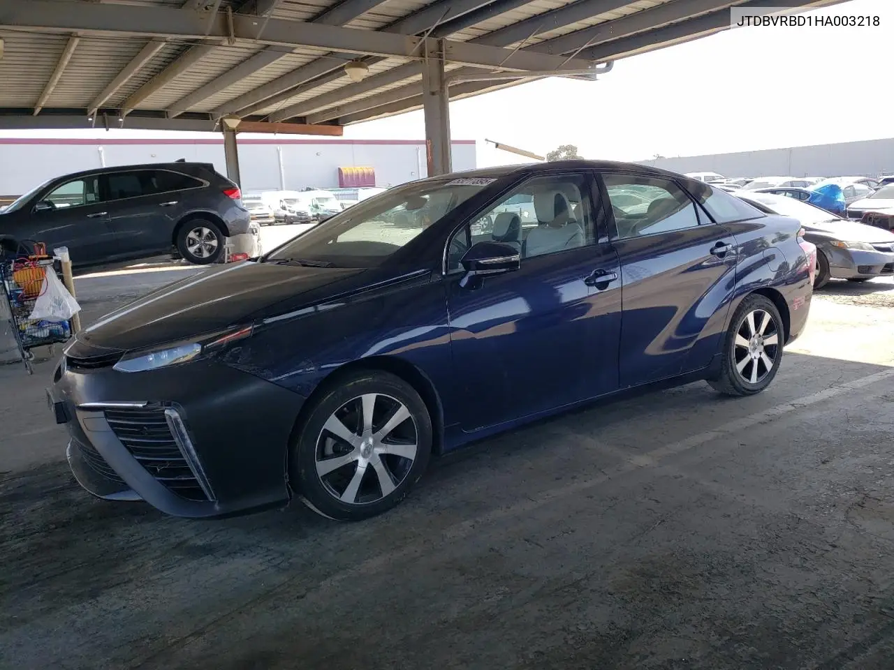 2017 Toyota Mirai VIN: JTDBVRBD1HA003218 Lot: 53211895