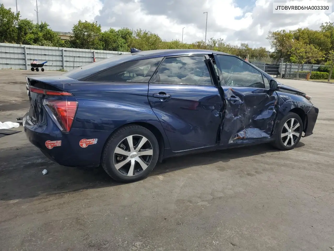 2017 Toyota Mirai VIN: JTDBVRBD6HA003330 Lot: 55021135