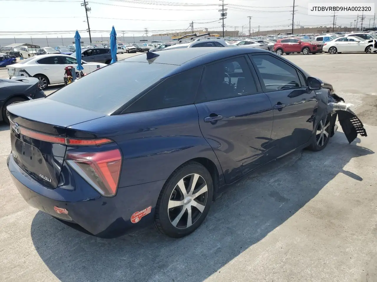 2017 Toyota Mirai VIN: JTDBVRBD9HA002320 Lot: 55419855