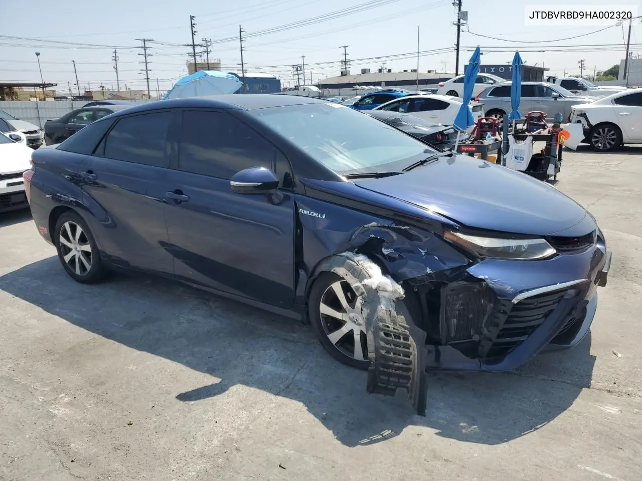 2017 Toyota Mirai VIN: JTDBVRBD9HA002320 Lot: 55419855