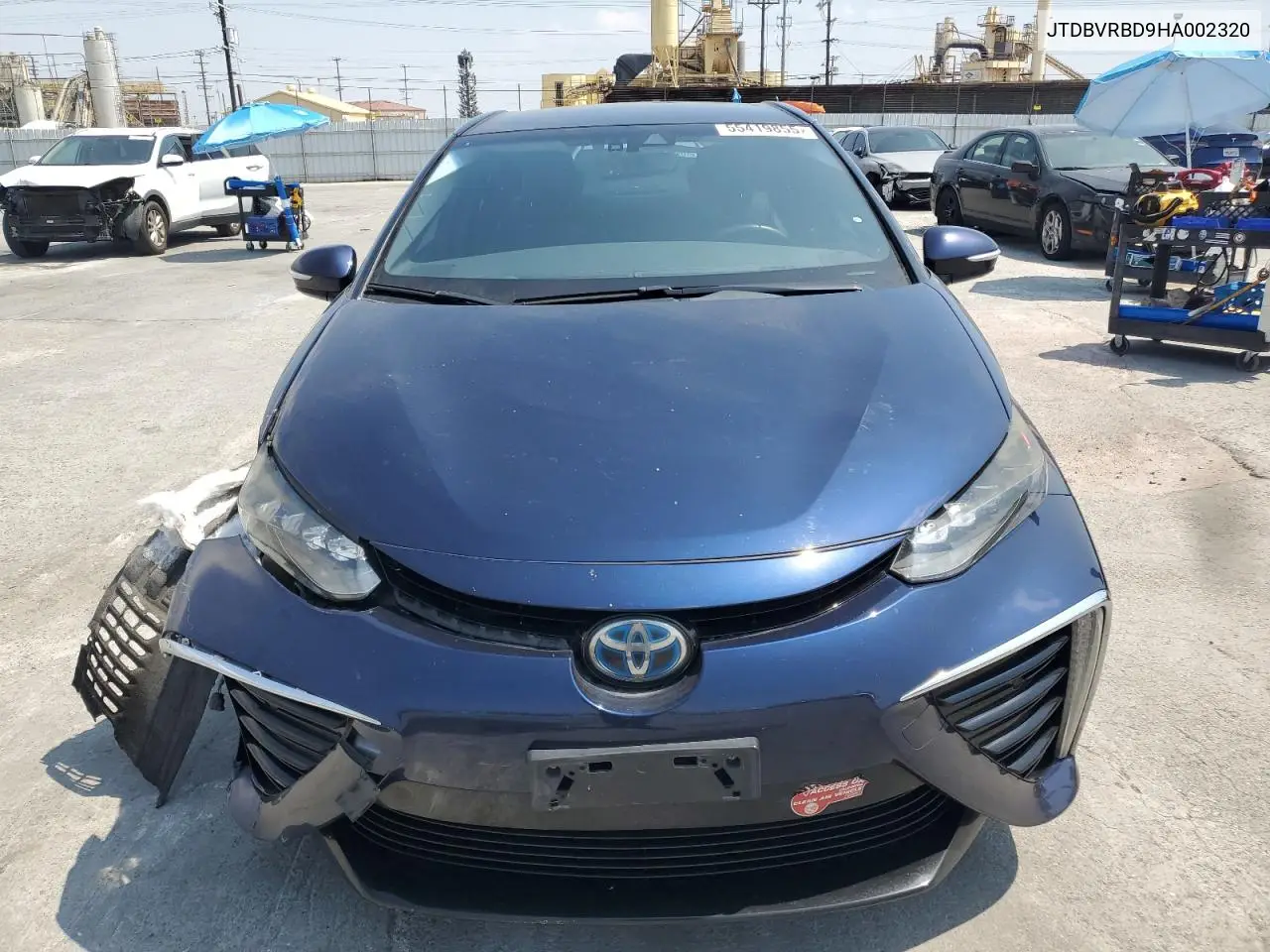 2017 Toyota Mirai VIN: JTDBVRBD9HA002320 Lot: 55419855