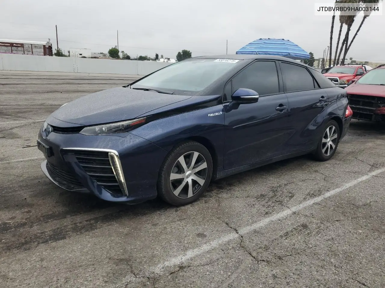 2017 Toyota Mirai VIN: JTDBVRBD9HA003144 Lot: 55816275