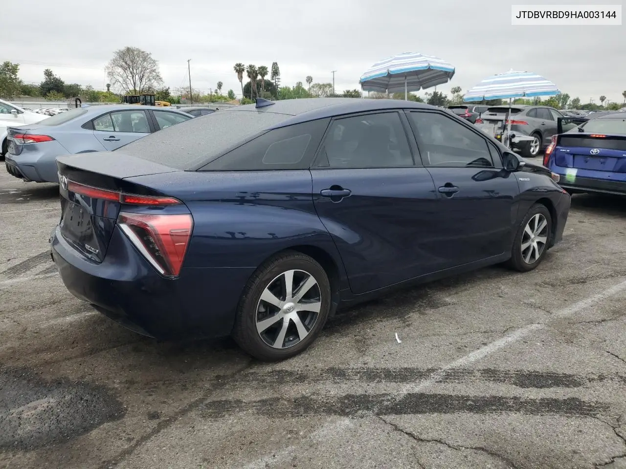 2017 Toyota Mirai VIN: JTDBVRBD9HA003144 Lot: 55816275
