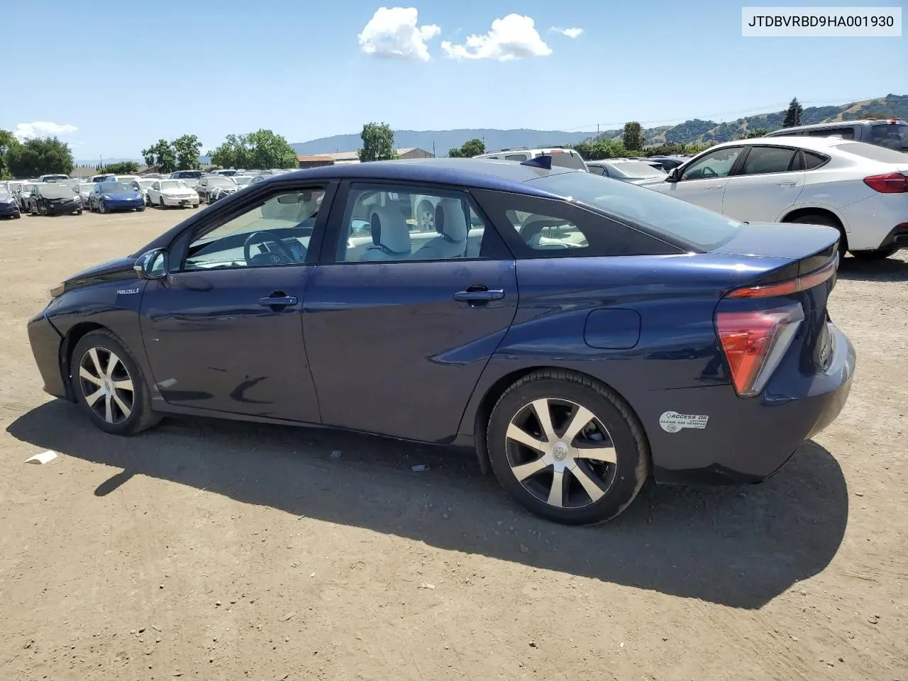 2017 Toyota Mirai VIN: JTDBVRBD9HA001930 Lot: 57167705