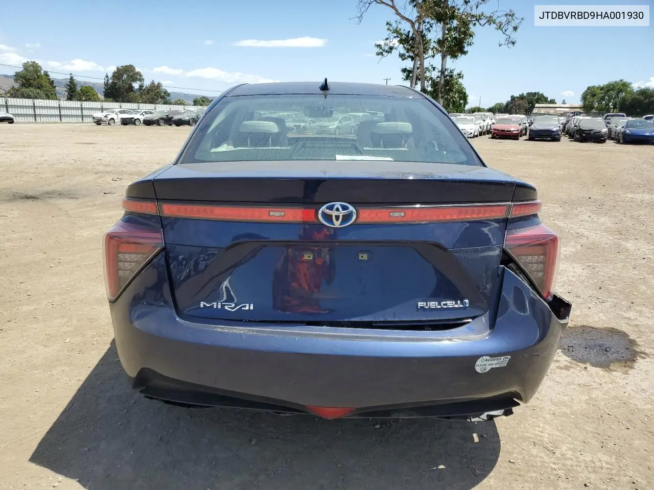 2017 Toyota Mirai VIN: JTDBVRBD9HA001930 Lot: 57167705