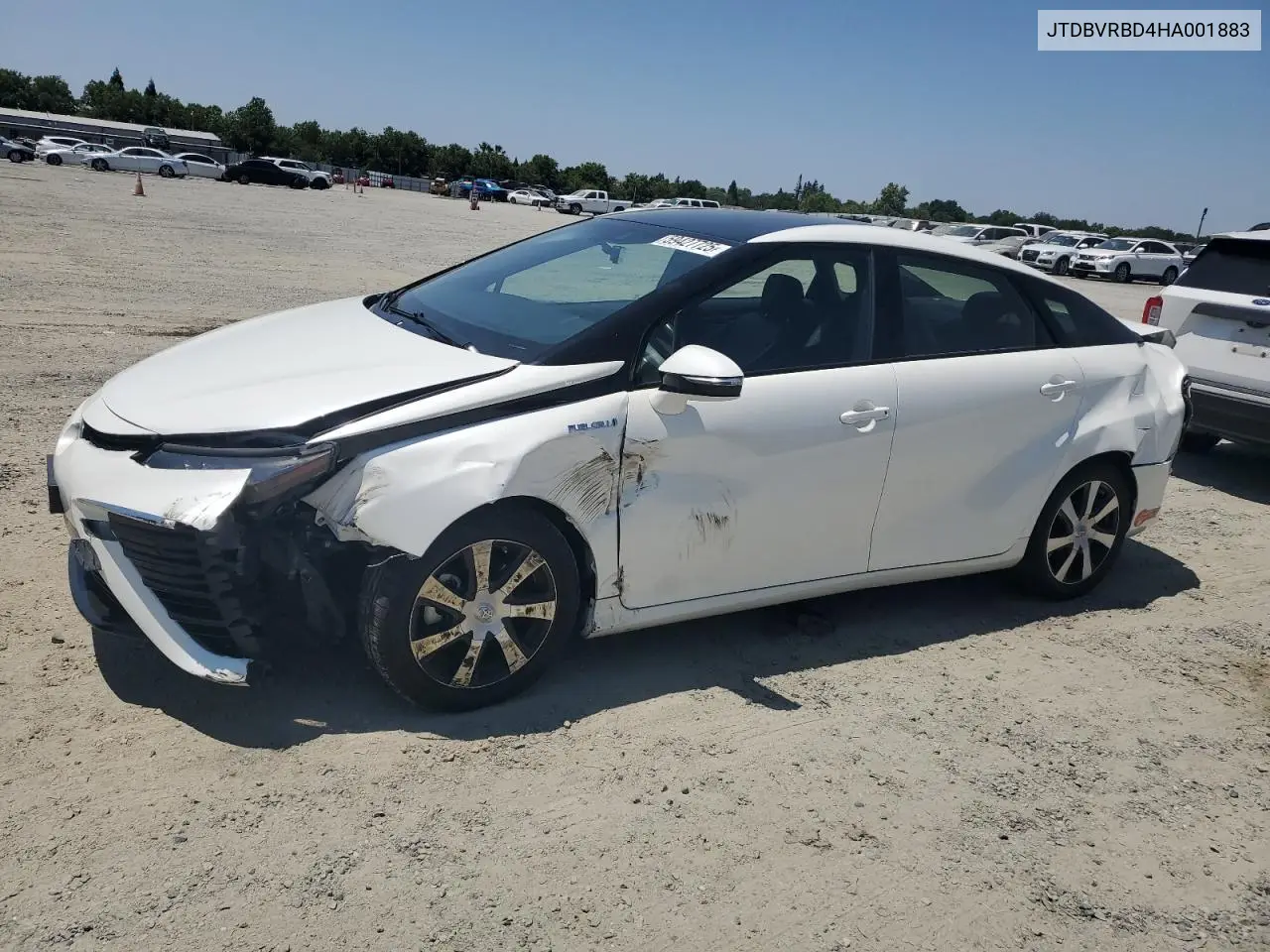 2017 Toyota Mirai VIN: JTDBVRBD4HA001883 Lot: 59427725