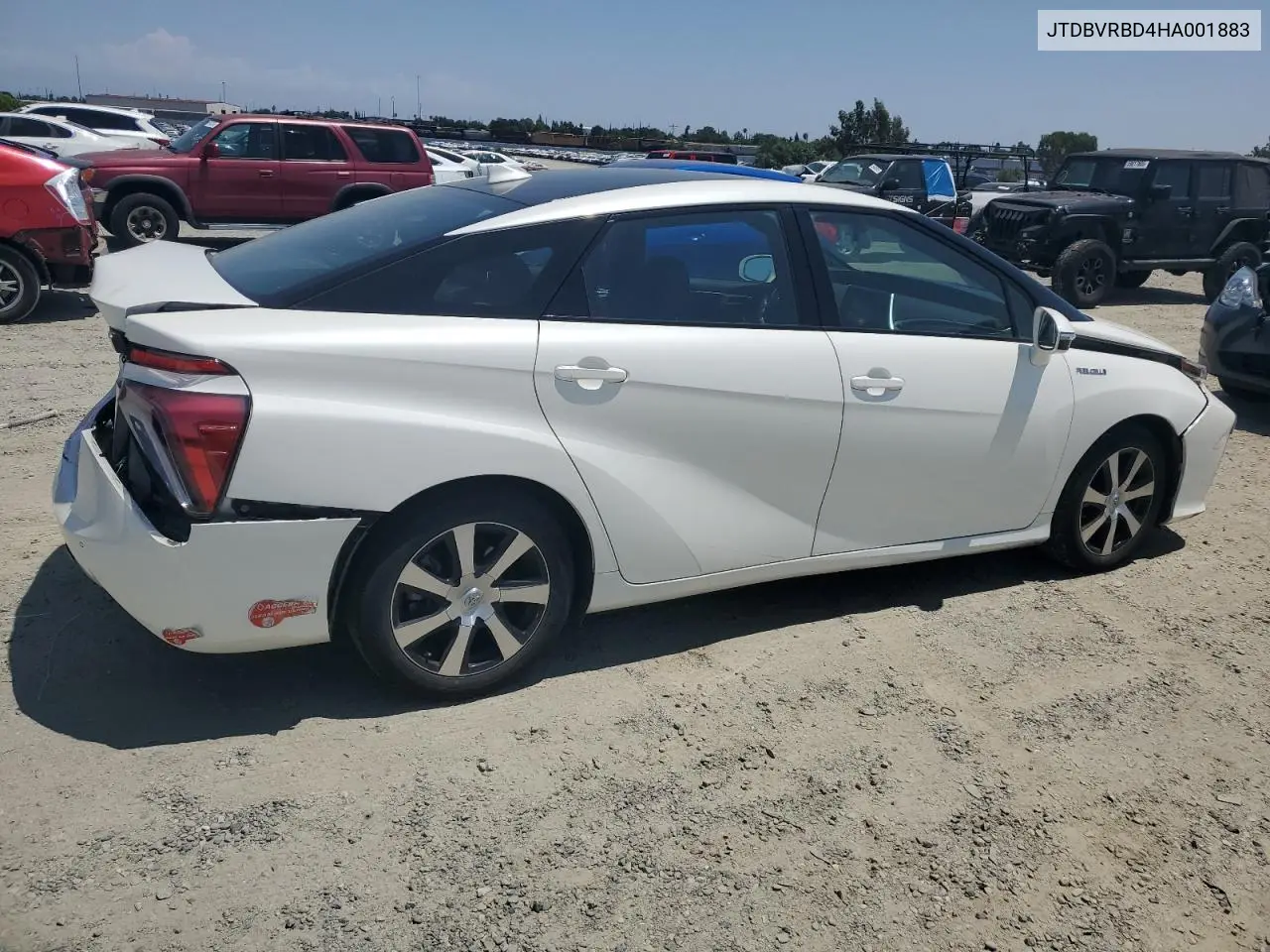 2017 Toyota Mirai VIN: JTDBVRBD4HA001883 Lot: 59427725