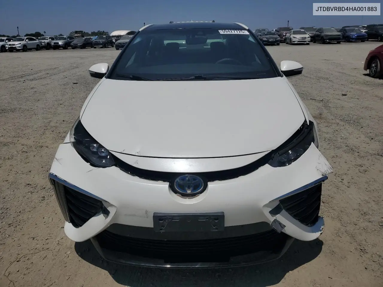 2017 Toyota Mirai VIN: JTDBVRBD4HA001883 Lot: 59427725