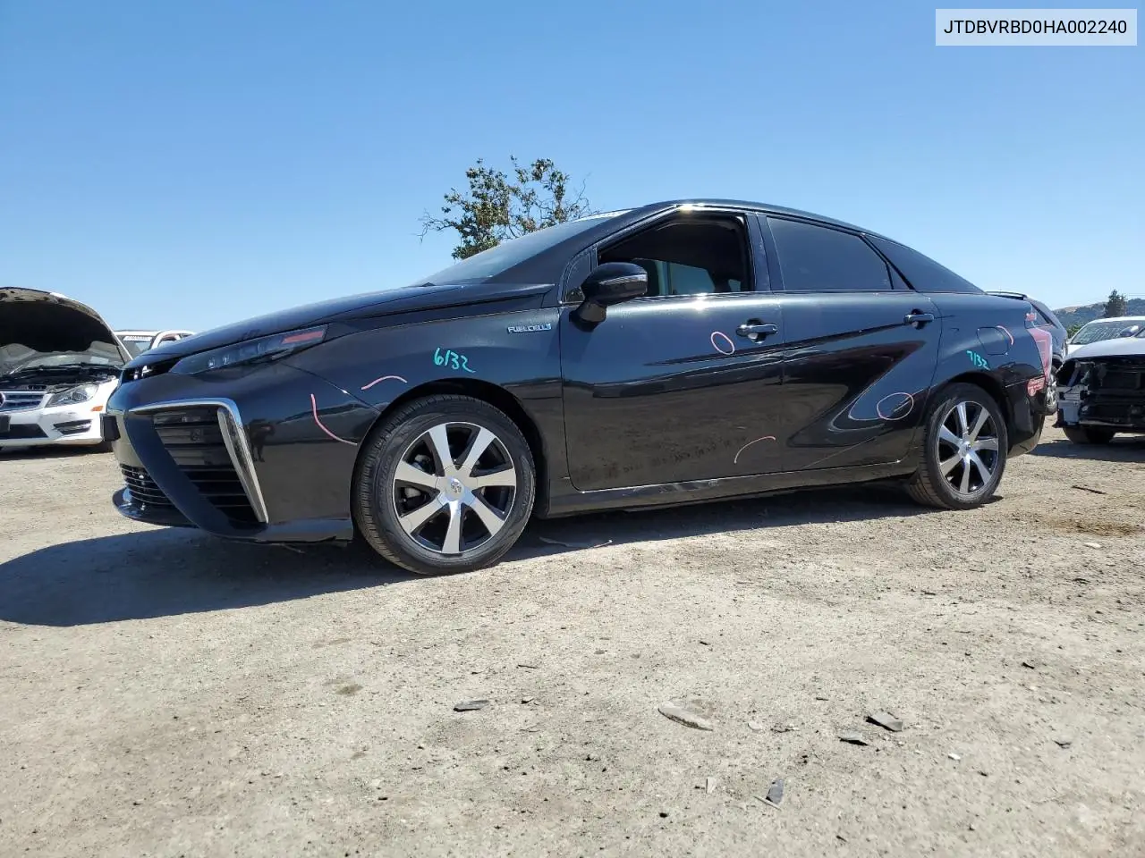 2017 Toyota Mirai VIN: JTDBVRBD0HA002240 Lot: 61055355