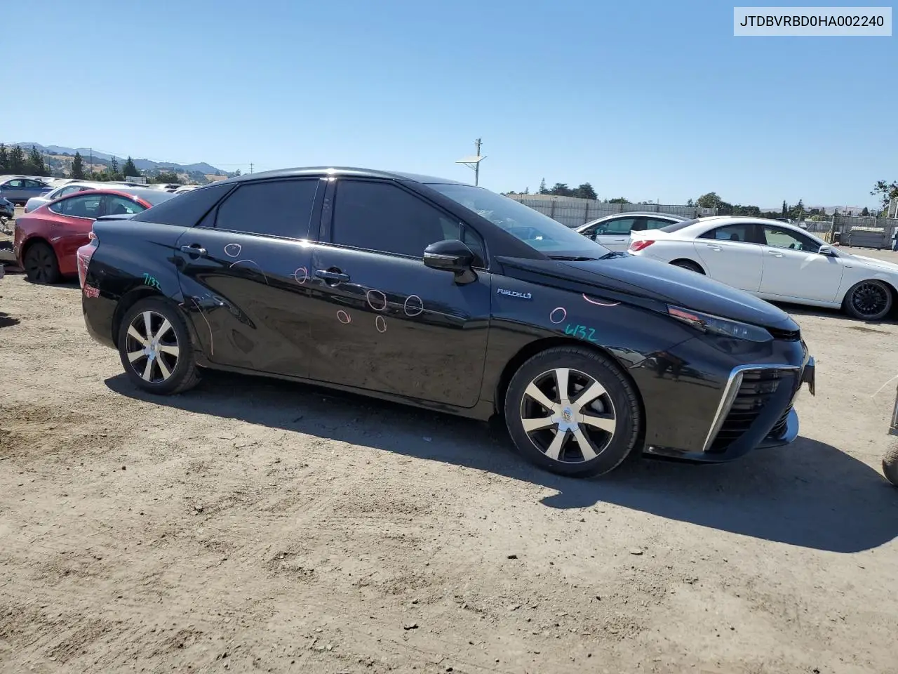 2017 Toyota Mirai VIN: JTDBVRBD0HA002240 Lot: 61055355