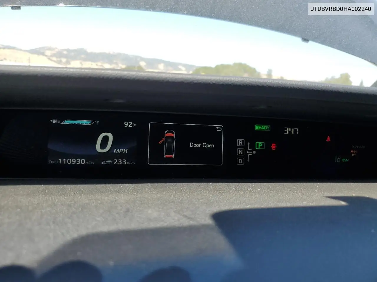 2017 Toyota Mirai VIN: JTDBVRBD0HA002240 Lot: 61055355
