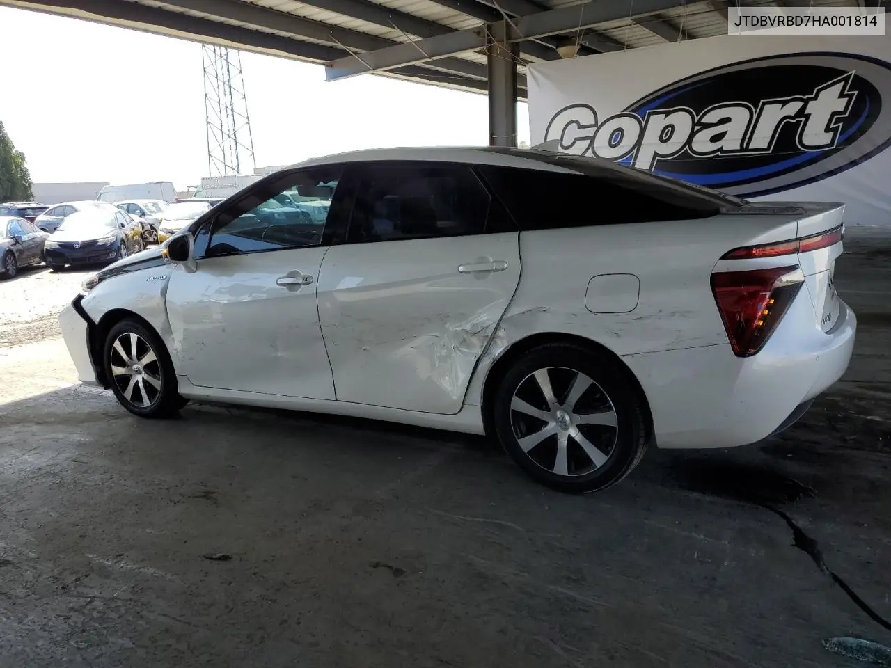 2017 Toyota Mirai VIN: JTDBVRBD7HA001814 Lot: 61192145