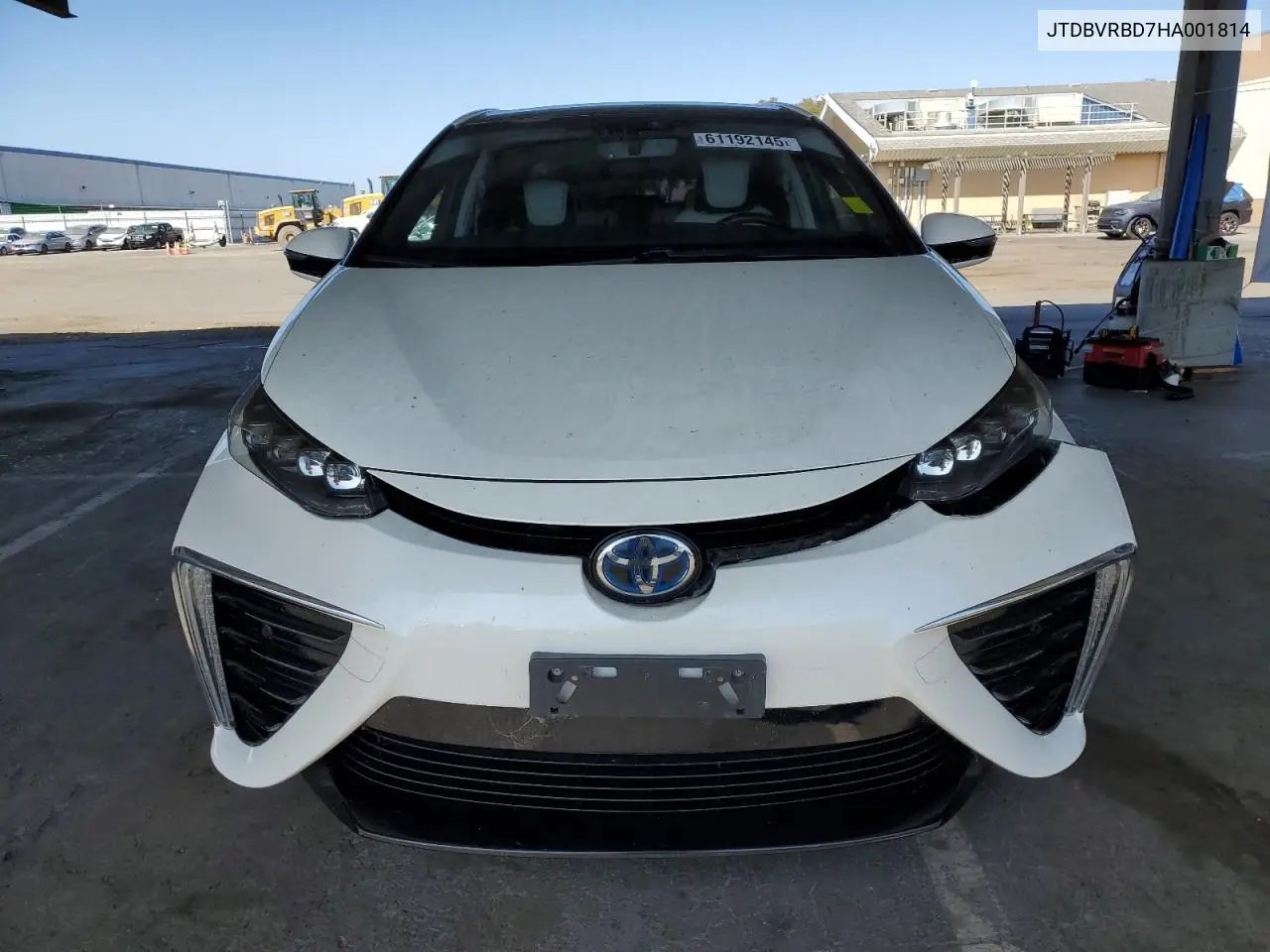 2017 Toyota Mirai VIN: JTDBVRBD7HA001814 Lot: 61192145