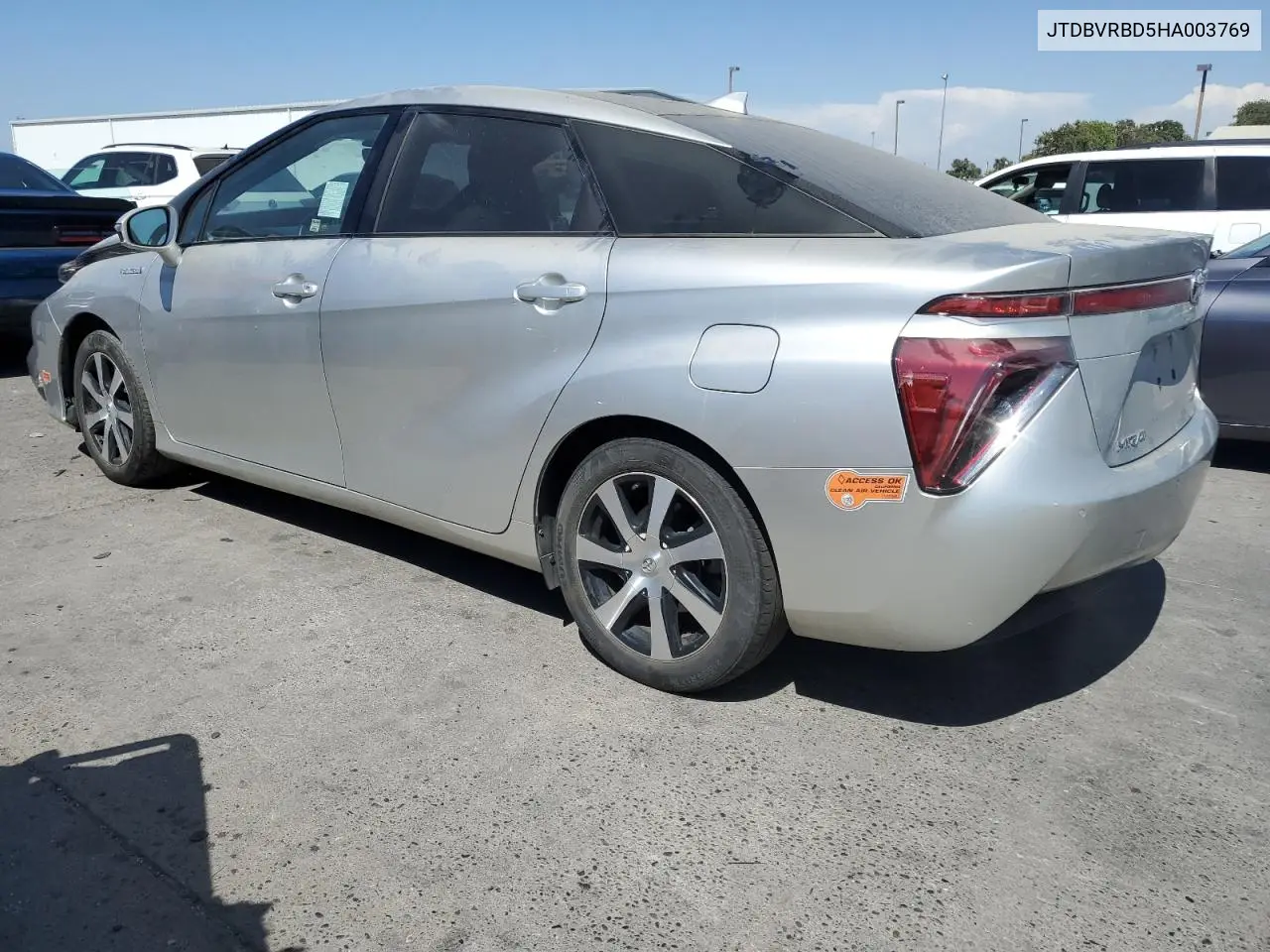 2017 Toyota Mirai VIN: JTDBVRBD5HA003769 Lot: 63224045