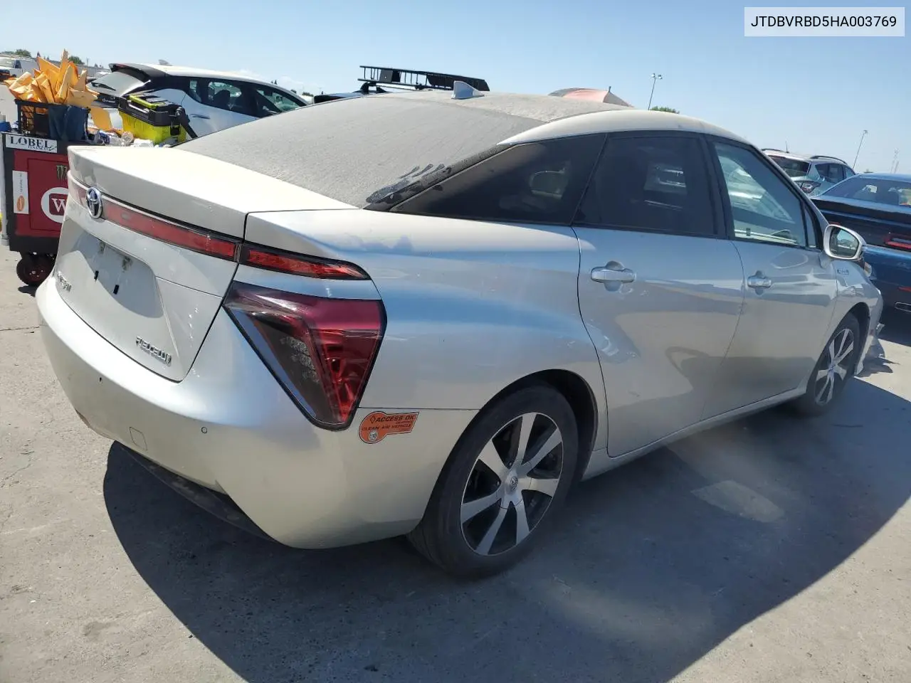 2017 Toyota Mirai VIN: JTDBVRBD5HA003769 Lot: 63224045