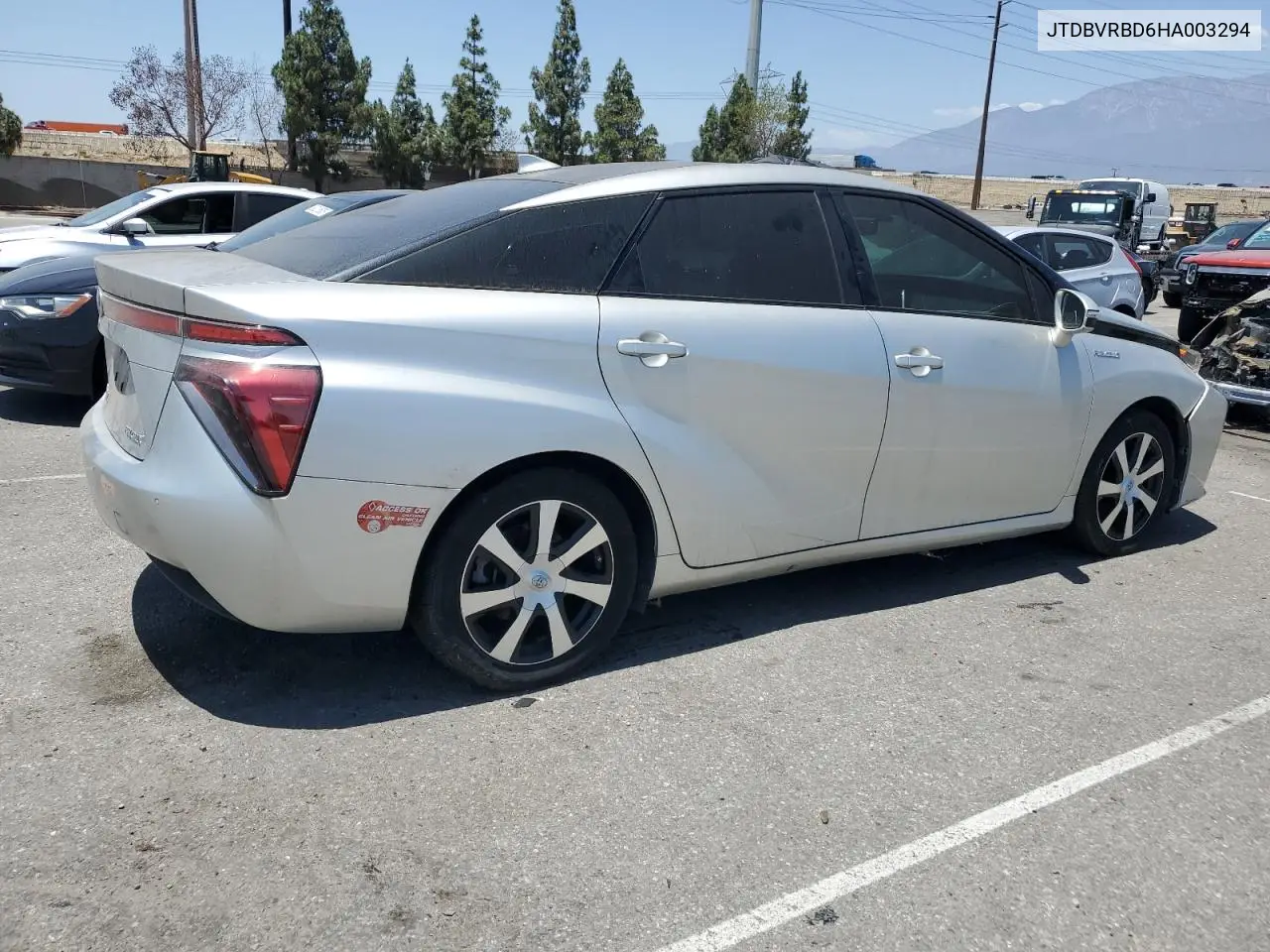 2017 Toyota Mirai VIN: JTDBVRBD6HA003294 Lot: 63606105