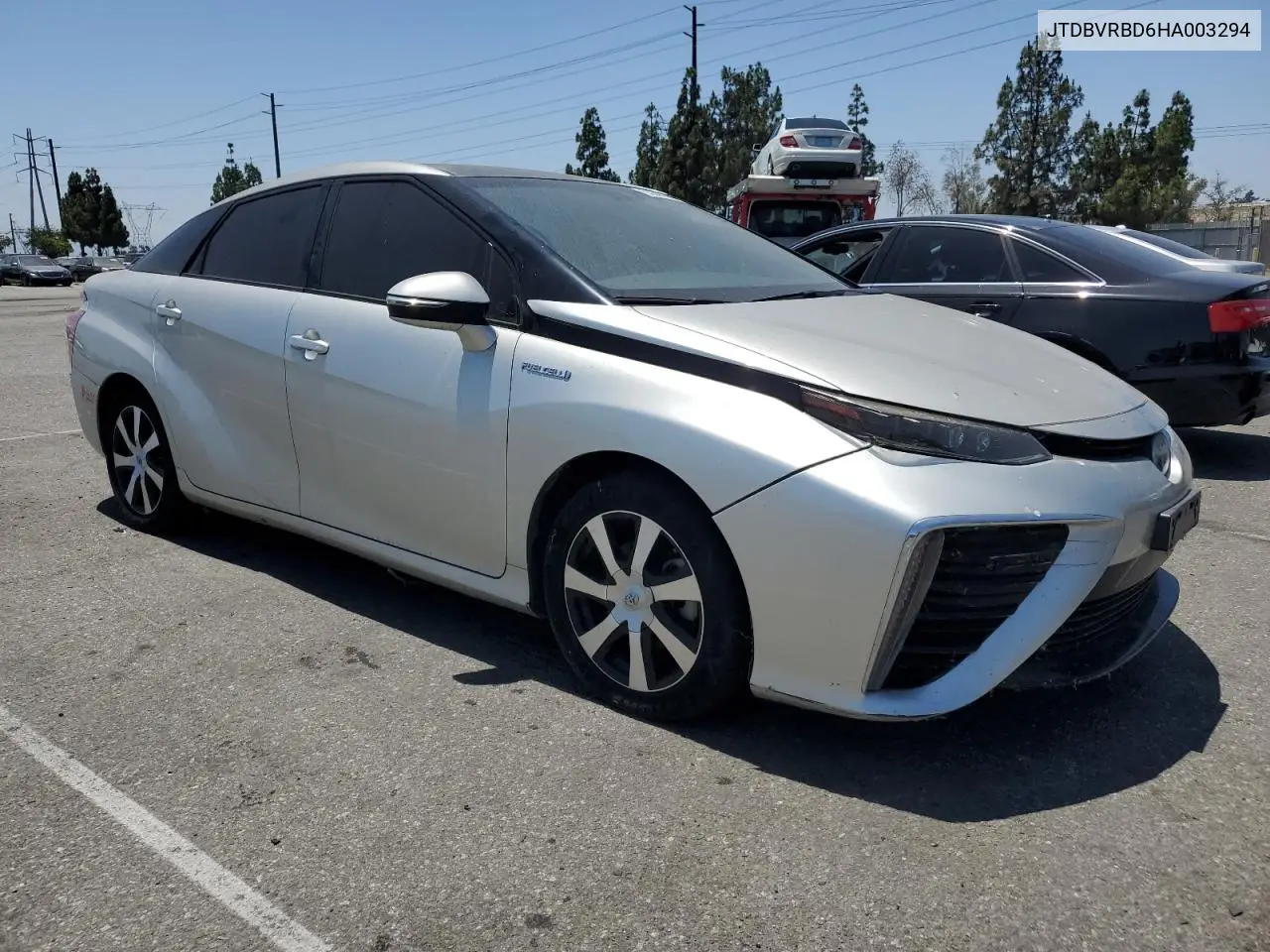 2017 Toyota Mirai VIN: JTDBVRBD6HA003294 Lot: 63606105
