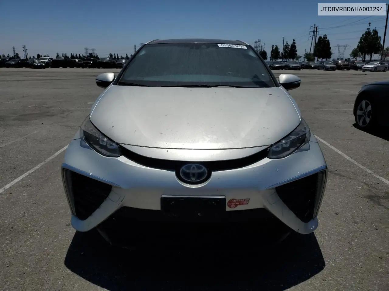 2017 Toyota Mirai VIN: JTDBVRBD6HA003294 Lot: 63606105